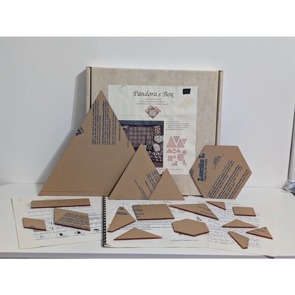 Huge Quilter's Ruler Template Set - 16, Pink, Includes Patterns + Instructions - Picture 7 of 12